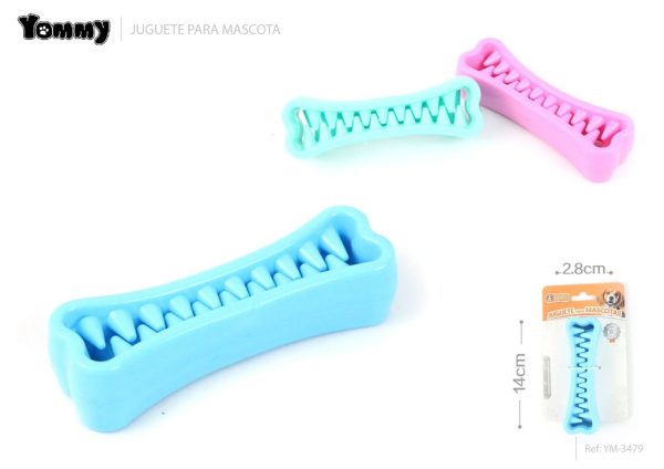 Juguete de goma en forma de hueso para mascotas 12x3.8 cm - Nuevos productos para mascotas