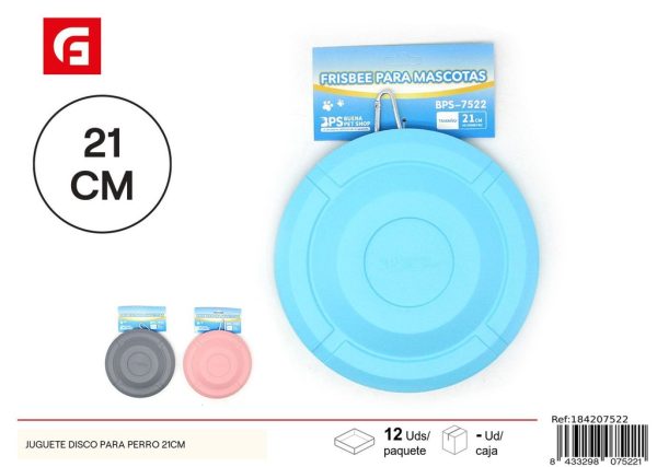 Juguete disco para perro 21 cm - Juguetes interactivos y diversión canina