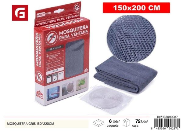 Mosquitera gris 150*220 cm - Mosquiteras