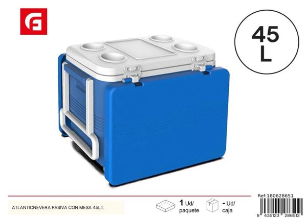 Nevera Atlantic pasiva con mesa 45 litros - Contenedores refrigerantes