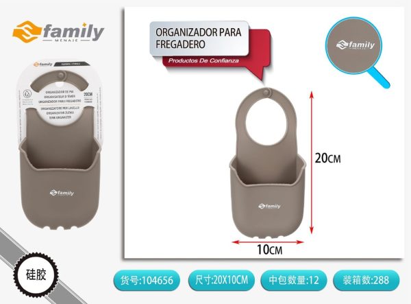 Organizador de fregadero de silicona 10x19.5cm - Utensilios de cocina
