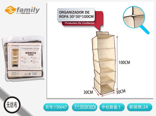 Organizador de ropa 30*30*100cm - Estante de ropa