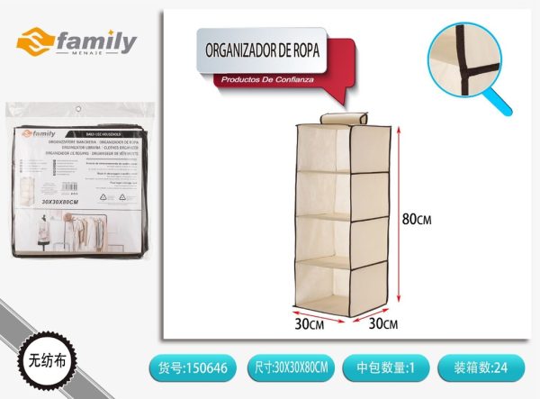 Organizador de ropa 30*30*80cm para almacenamiento
