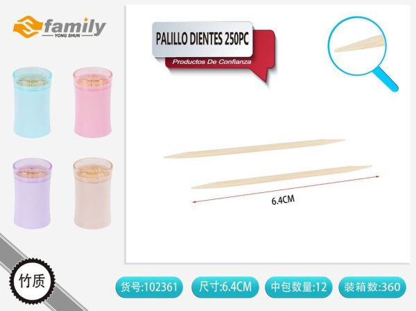 Palillo de dientes 250 piezas - Accesorios de cocina - Imagen 2