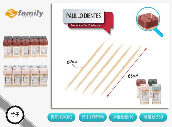 Palillo para dientes 250 pcs - Utensilios de cocina