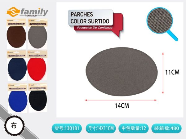 Parches surtidos en colores oscuros - Accesorios de costura