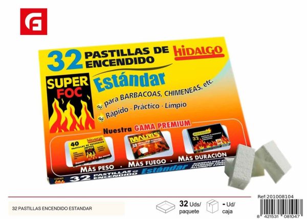 Pastillas de encendido estándar para barbacoas - Encendedores de carbón