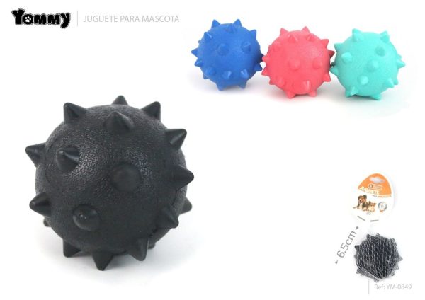 Pelota de pinchos para mascotas de 6.5 cm - Juguetes para mascotas