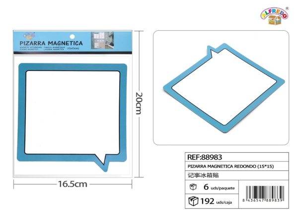 Pizarra magnética "cuadrado" 15x15cm para notas y recordatorios