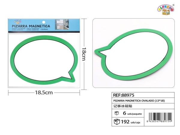 Pizarra magnética ovalada 13x18cm - Herramientas de oficina
