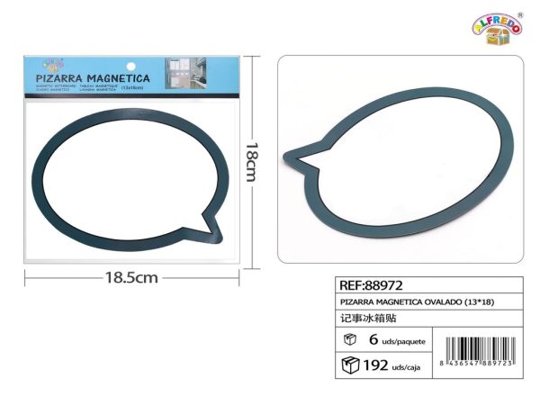 Pizarra magnética ovalada 13x18cm - Herramientas de oficina - Imagen 2