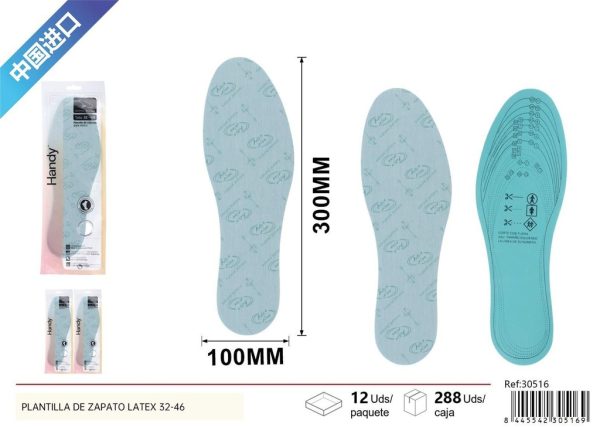 Plantilla de zapato de látex - Talla 32-46 - Imagen 2