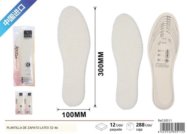 Plantilla de zapato de látex - Talla 32-46 - Imagen 4