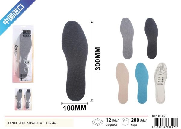 Plantilla de zapato de látex - Talla 32-46 - Imagen 5