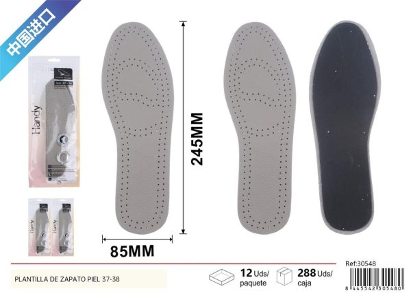 Plantilla de zapato de piel 37-38 - Accesorios de costura
