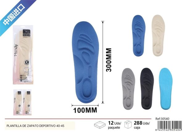 Plantilla de zapato deportivo 40-45 - Accesorios de costura