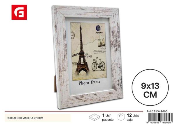 Portafotos de madera 9x13 cm - Marcos decorativos para fotos