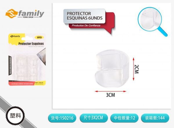 Protector de esquinas redondeadas 6 uds - Accesorios de hogar