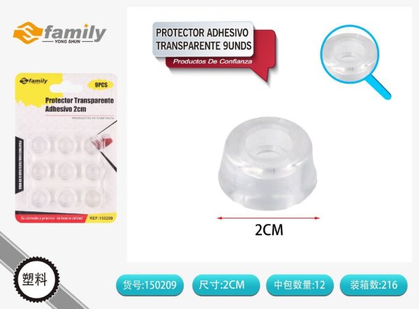 Protector transparente adhesivo 9 unidades - Protectores para muebles