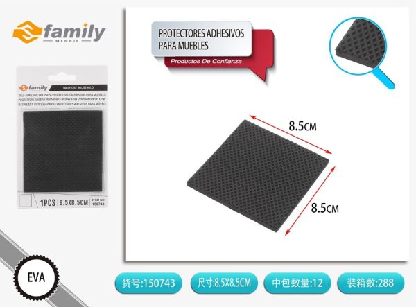Protectores adhesivos cuadrados para muebles de 8.5*8.5 cm 1 pc - Accesorios para muebles