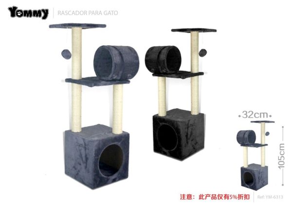 Rascador para gato 32cm*32cm*105cm - Juguete y accesorio para gatos