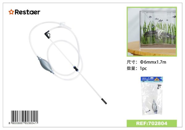 Sifón con bomba manual - Accesorios para acuarios