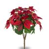 Bonsái artificial de 12 cabezas de Flores de Navidad simuladas - Planta decorativa