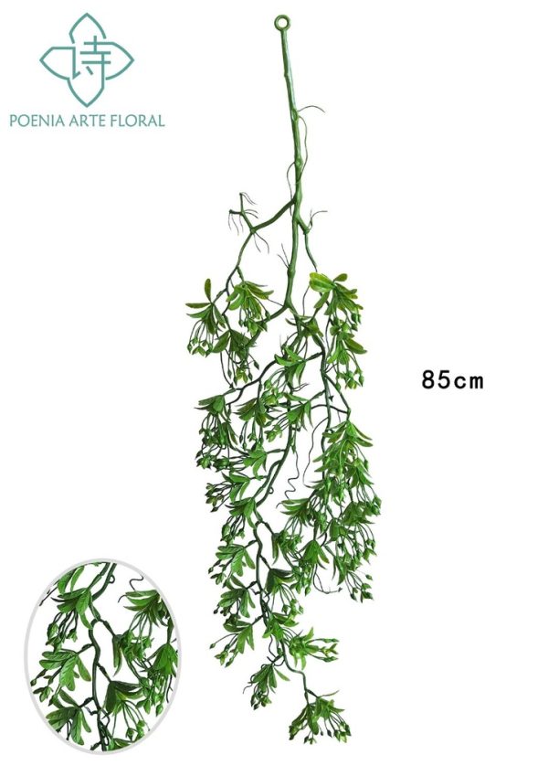 Decoración de pared - Imitación de enredadera verde