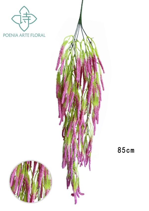 Decoración de pared con flores de lavanda artificiales - Decoraciones de hogar