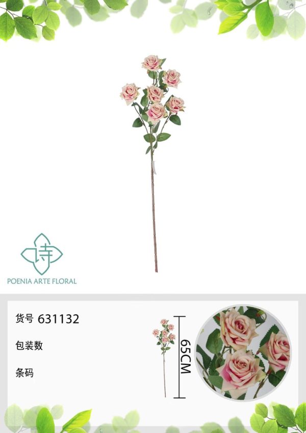 Eucalipto falso de 6 cabezas 65 cm - Decoración floral