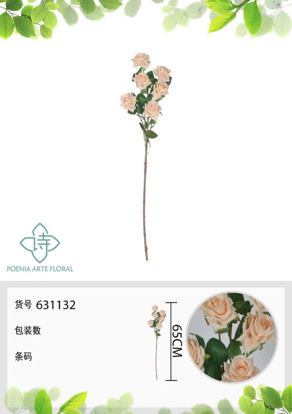 Eucalipto falso de 6 cabezas 65 cm - Decoración floral - Imagen 3