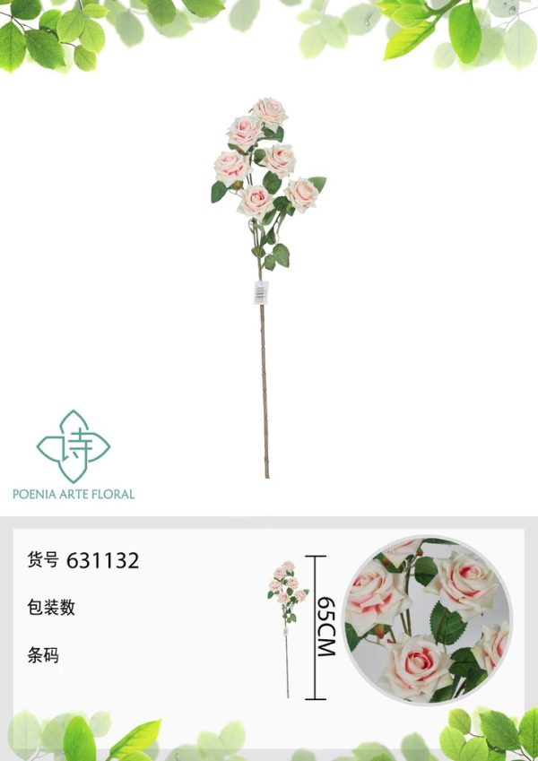 Eucalipto falso de 6 cabezas 65 cm - Decoración floral - Imagen 5