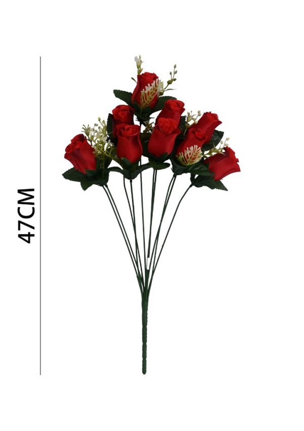 Flores artificiales 10 cabezas para decoración de tumbas