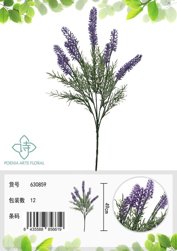 Flores artificiales de lavanda - Decoraciones - Imagen 2