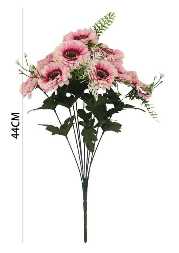 Flores artificiales margarita 9 flores para decoración