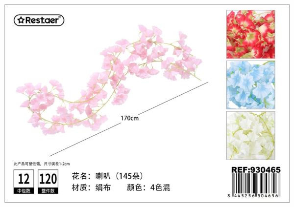 Guirnalda de flores artificial de 1.7M - Decoración floral