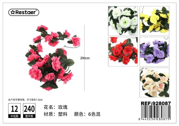 Guirnalda de flores artificiales 2m - Decoración floral