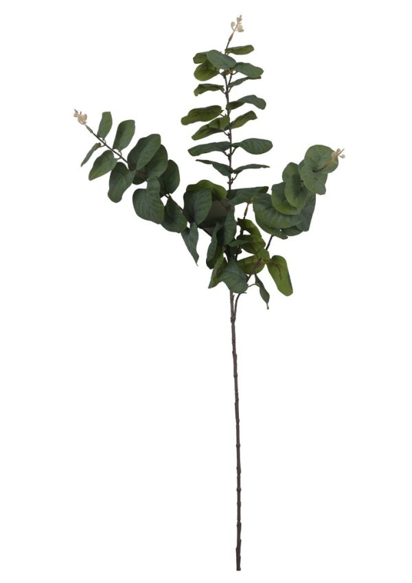 Hoja artificial con ramas doradas 81cm para decoración