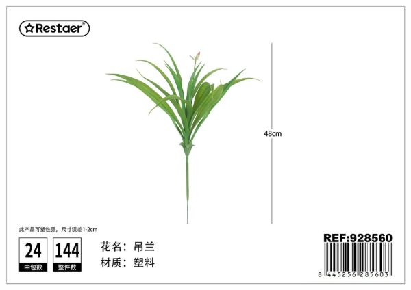 Hoja artificial de planta colgante 48cm para decoración