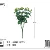 Hojas artificiales de dinero 48cm 16 ramas - Decoración artificial - Imagen 2