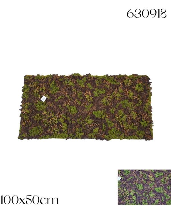 Manto de Musgo Sintético 100x50 cm Rojo - Accesorios de Decoración