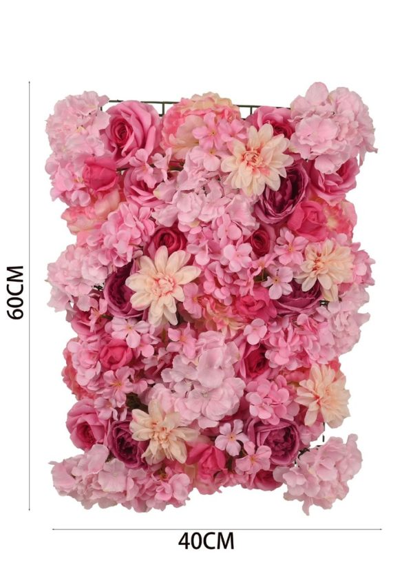 PANEL CONJUNTO DE ROSAS Y HORTENSIAS ARTIFICIALES - Decoración de interiores