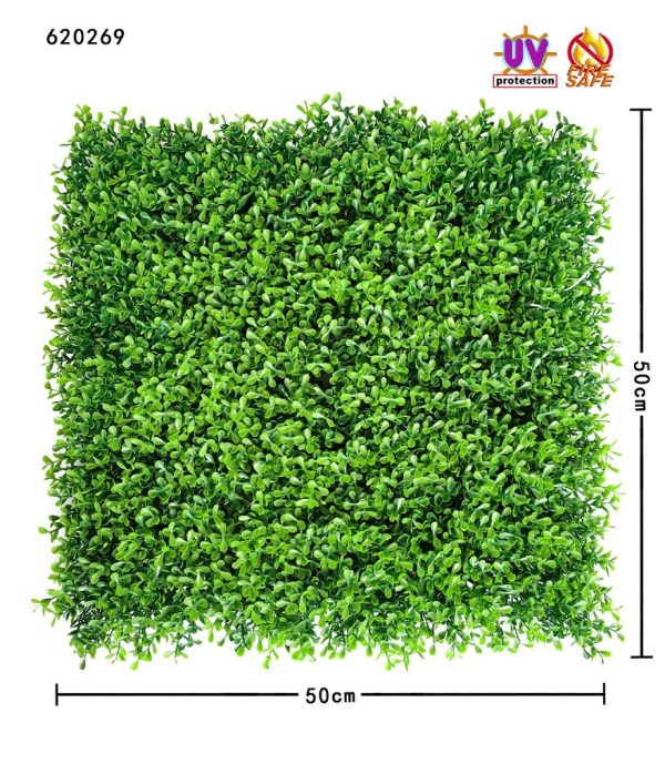 Placa de jardín vertical 50x50cm con protección solar