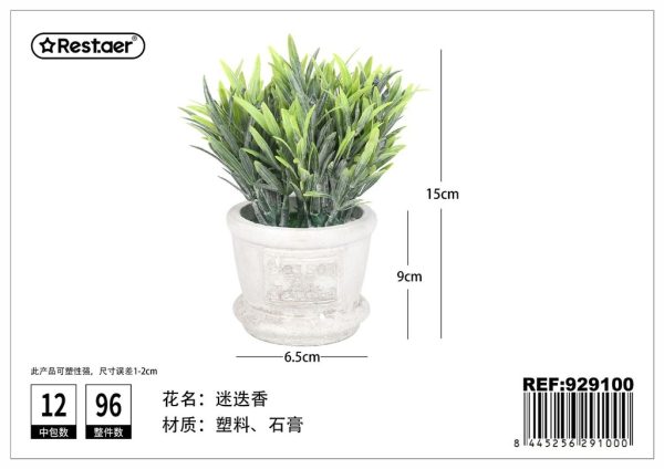 Planta Artificia de Macetas 15cm - Flores artificiales