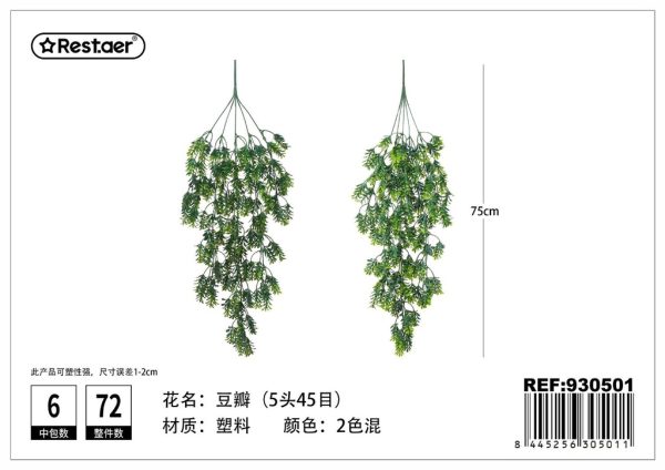 Planta artificial colgante 75cm - Flores artificiales