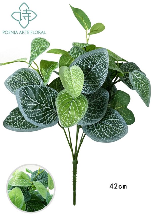 Planta artificial de hojas de hadas con 8 cabezas para decoración
