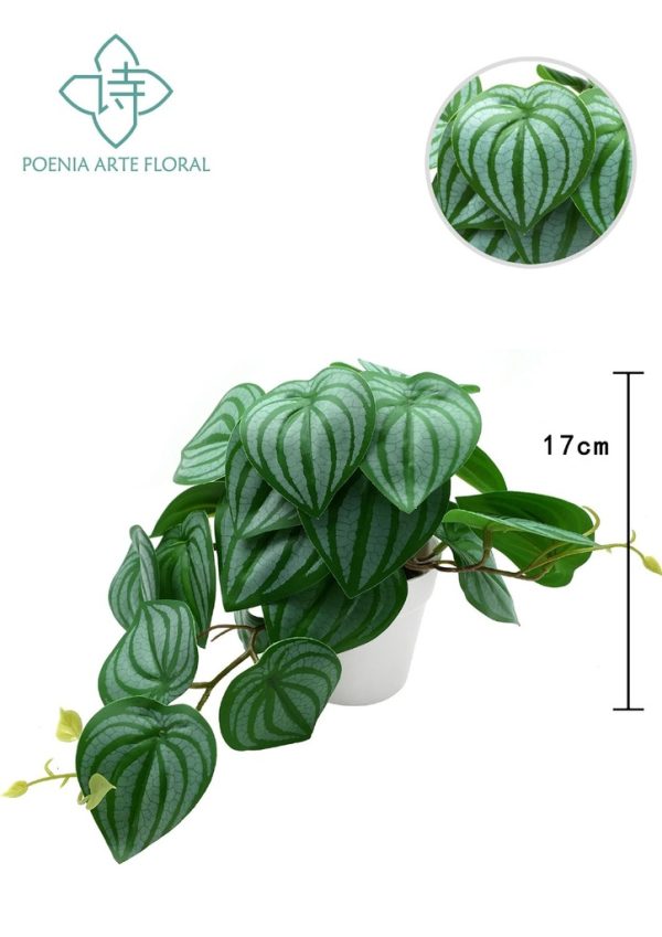 Planta artificial de hojas de sandía BUSHX23LVS para decoración