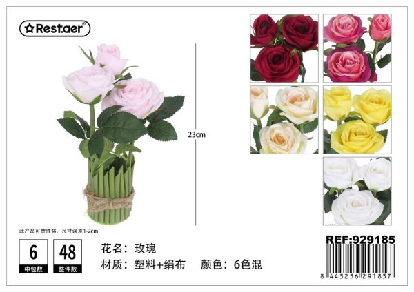 Planta artificial de macetas 23 cm - Flores artificiales