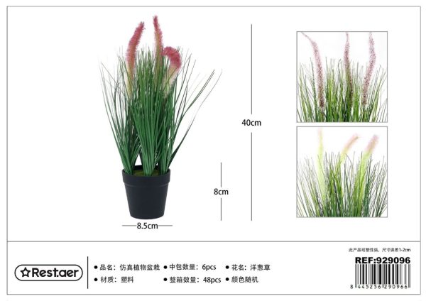 Planta artificial de macetas 40 cm - Cola de perro cebollino