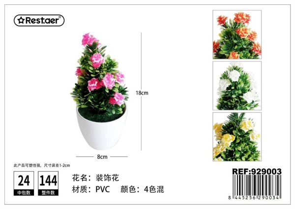 Planta artificial de macetas 8x18 cm - Flores artificiales